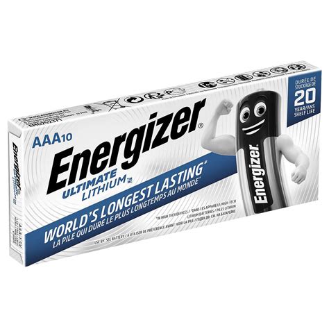 Energizer Lithium AAA Par 10 Pile Chargeur LDLC