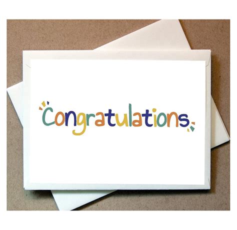 Congratulations Greeting Cards 20 Foldover Cards And Envelopes