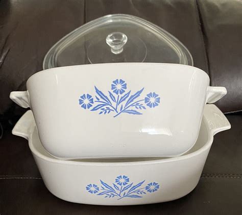 Vintage Lot Pieces Corningware Blue Cornflower Amanda Browning