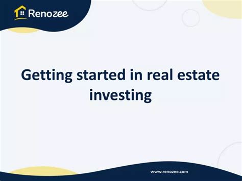 Ppt Getting Started In Real Estate Investing Powerpoint Presentation