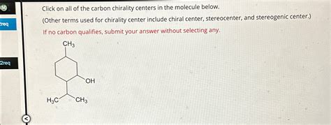 Solved Click on all of the carbon chirality centers in the | Chegg.com