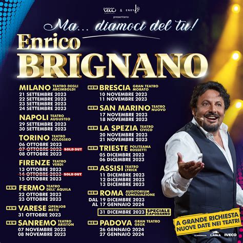 Teatro Enrico Brignano Riparte In Tour Con Lo Spettacolo Ma Diamoci