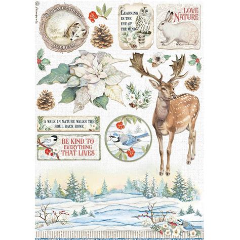 Papel Arroz D Coupage Winter Tales Dfsa Provoca Arte Material