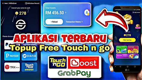 Aplikasi Terbaru Cara Mendapatkan Topup Percuma Touch N Go 2023 YouTube