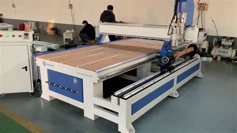 4 Axis 1325 Cnc Router Machine With Side Rotary Device Youtube