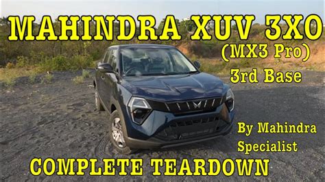 Mahindra Xuv 3xo Mx3 Pro Modelvariant 3rd Base Details Features