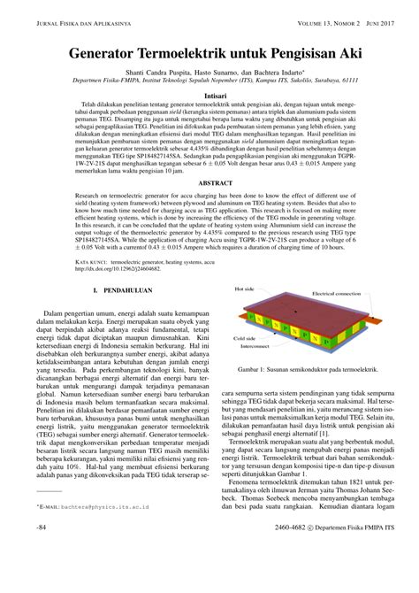 PDF Generator Termoelektrik Untuk Pengisisan Aki