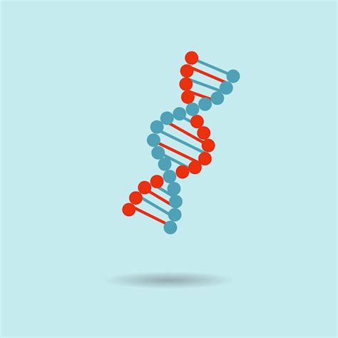 Premium Vector Vector Illustration Dna Icon Flat Desgn