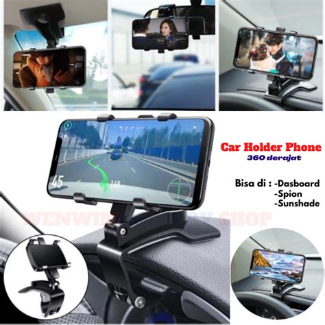 Jual Car Holder Handphone Mobil Hd Dudukan Hp Jepit Di Dashboard