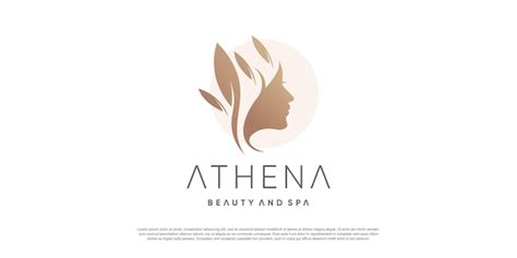 Création De Logo Beauté Femme Avec Un Concept Unique Moderne Vecteur