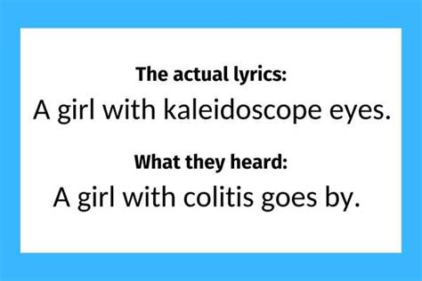 Misheard Lyrics: People Confess The Songs They've Been Singing ...