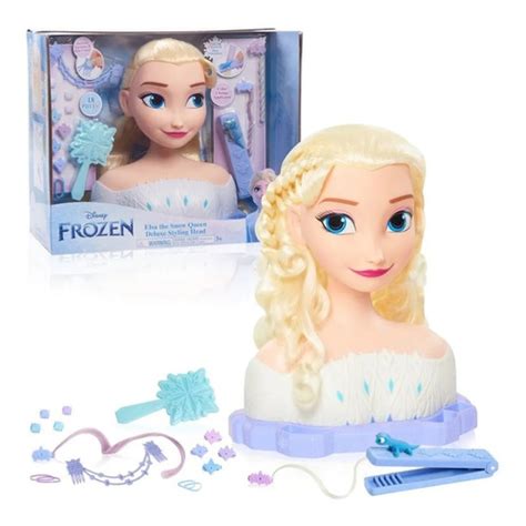 Juguete Cabeza Para Peinar Princesa Frozen Elsa Env O Gratis