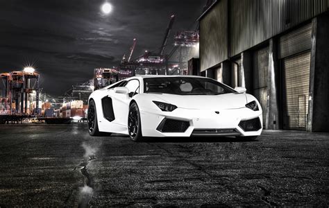 White Lamborghini Aventador 5k New Wallpaper,HD Cars Wallpapers,4k ...