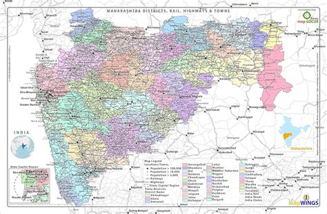 High Resolution Map Of Maharashtra [HD], 40% OFF