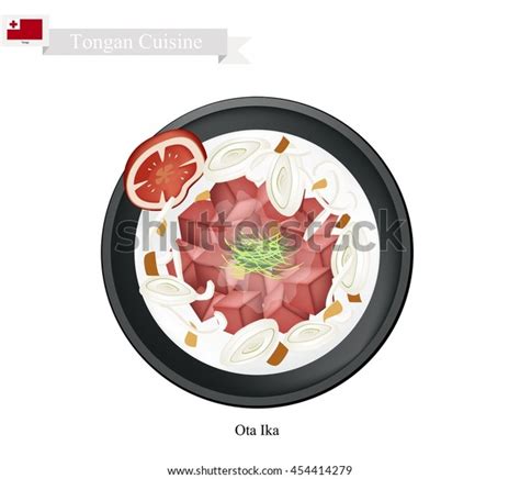 Tongan Cuisine Ota Ika Traditional Raw Stock Vector (Royalty Free) 454414279 | Shutterstock