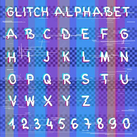 Glitch Hacker Alphabet Pink Screen Broken Vector, Pink, Screen, Broken ...