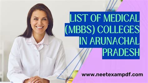 Medical College List In Arunachal Pradesh Neet Exam Pdf List Of