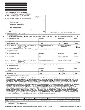 Ucc Form Fill Out And Sign Printable Pdf Template Signnow