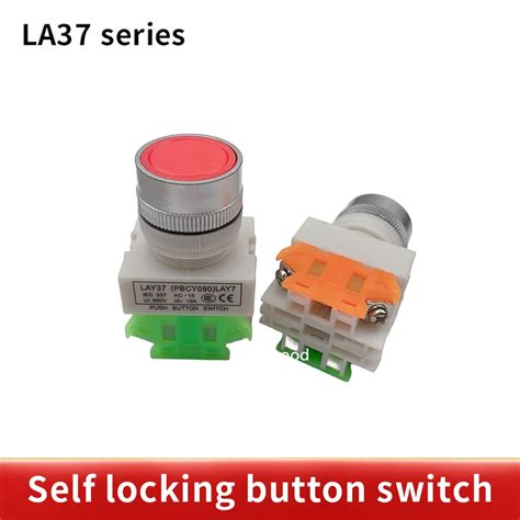 LAY7 PBCY090 LAY37 11BN Red 10A 660V Momentary Push Button Switch 1NO 1NC