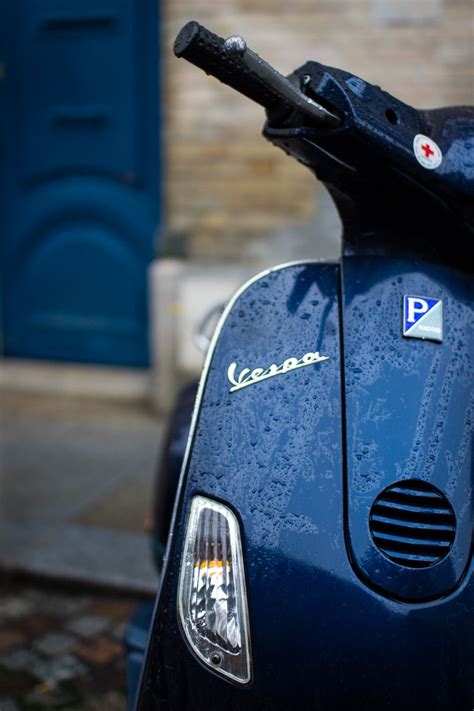 Midnight Blue Vespa