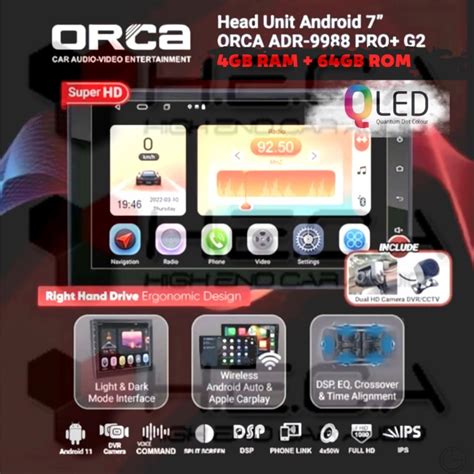 Jual Orca Adr Pro G Series Inch Gb Android Dual Camea