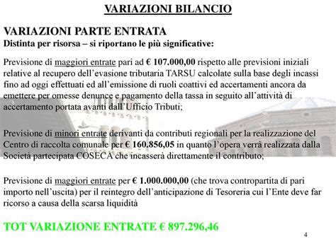 Comune Di Massa Marittima Assestamento Generale Di Bilancio Anno Ppt