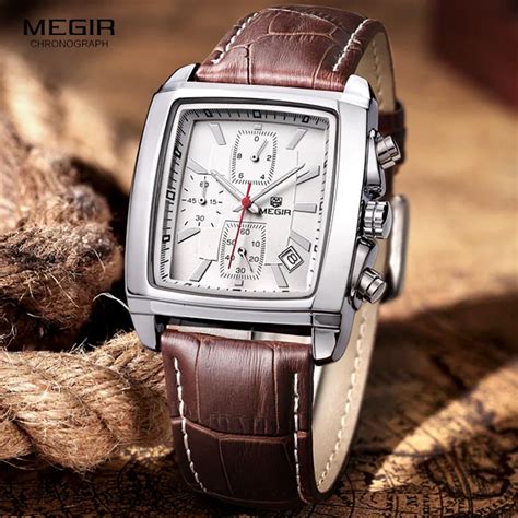 Megir Fashion Casual Military Chronograph Quartz Watch Men Luxury