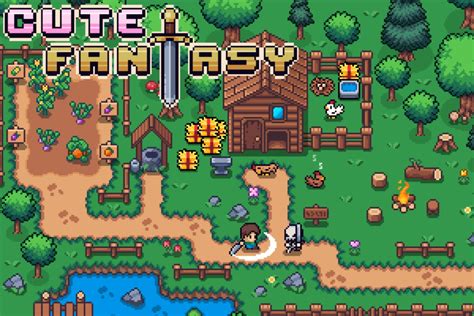 Cute Fantasy Rpg 16x16 Top Down Pixel Art Asset Pack 2d 環境 Unity