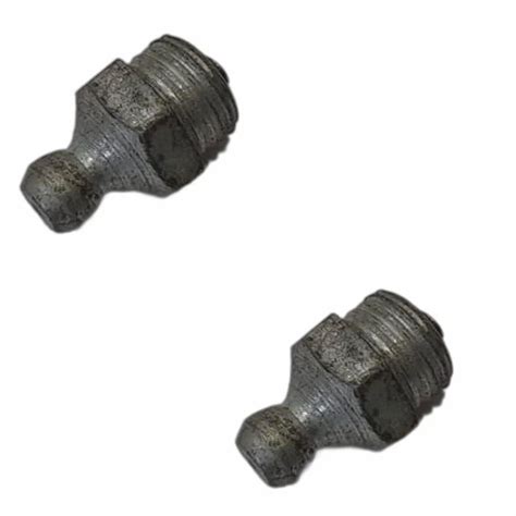 Zinc Coated Mild Steel Grease Nipples For Greasing Pipes Size Mm L