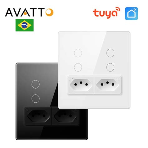 AVATTO Interruptor De Parede Inteligente Soquete Wi Fi Zigbee