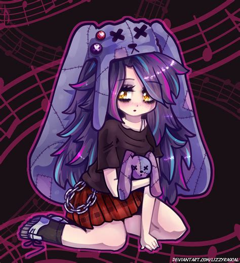 Big Chibi Emo Bunny Girl By Lizzyrascal On Deviantart