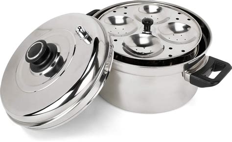 Vinod Stainless Steel Idli Maker 4 Tier Makes 16 Idlis Amazon Co