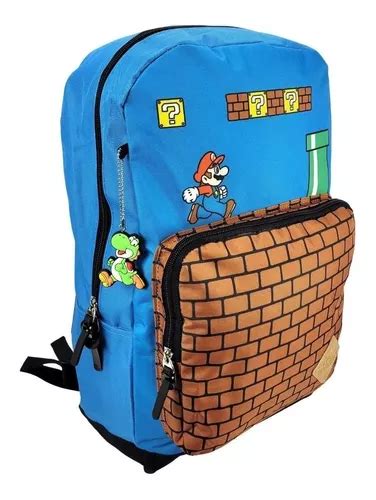 Mochila Costas Escolar Super Mario Bross Nintendo Luxcel Frete grátis