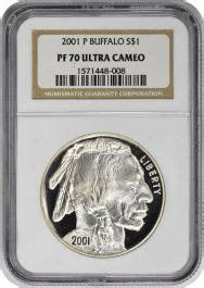 P Buffalo Commemorative Silver Dollar Pr Ucam Ngc