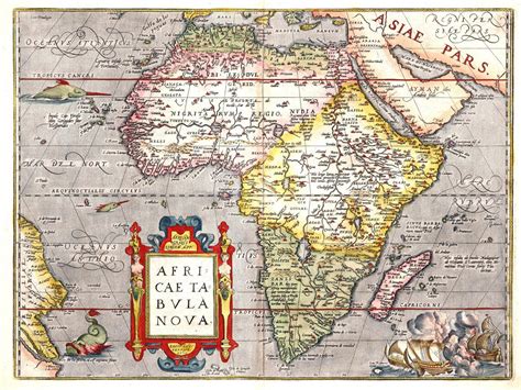 Old Map of Africa, Africa Map, Vintage Africa Map, Vintage Map Print ...