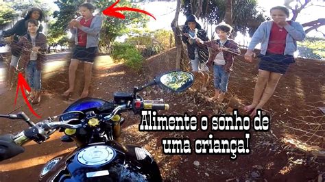 ALIMENTE O SONHO DE UMA CRIANÇA ROLÊ HORNET CB600F YouTube