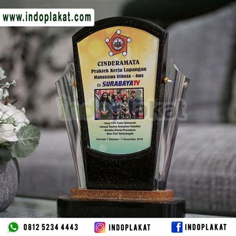 Pusat Jual Plakat Kenang Kenangan Fiberglass Resin Indoplakat