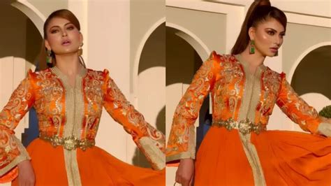 Urvashi Rautela Raises The Glam Quotient High In Orange Gown Look Iwmbuzz