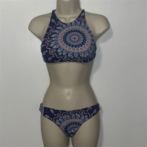 Tinibikini Swim Tinibikini Reversible Boho Bikini Set Mandala Print