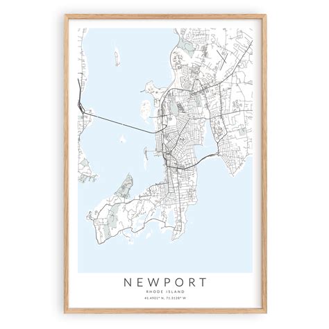 Newport Map Print – VirtualMap