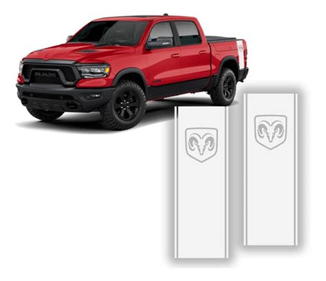 Par Adesivo Caçamba Faixa Lateral Personalização Dodge Ram