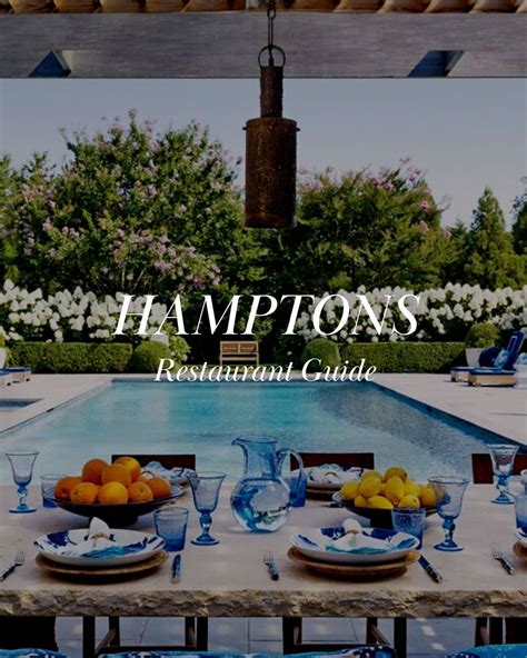 Best restaurants in The Hamptons | Hamptons Guide