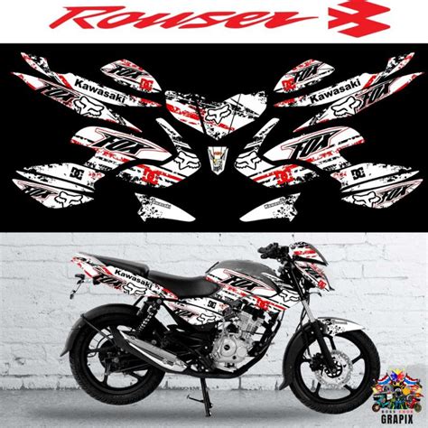 Rouser Bajaj Full Decals Sticker Set Kawasaki New Design Free