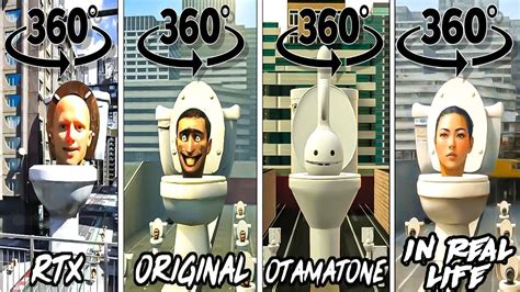 Skibidi Toilet Rtx Vs Original Vs Otamatone Vs In Real Life Skibidi