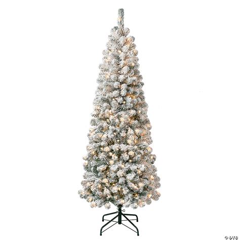 National Tree Company First Traditions™ 6 Ft Acacia Medium Flocked Tree With Clear Lights