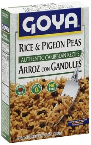 Goya Rice & Pigeon Peas - 7 oz, Nutrition Information | Innit