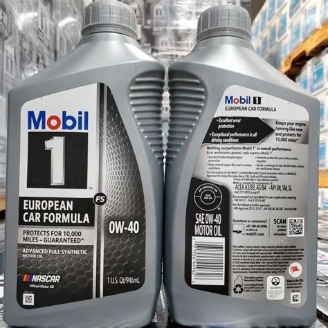 Mobil Fs W Synthetic Motor Oil Quart Bottles Pk