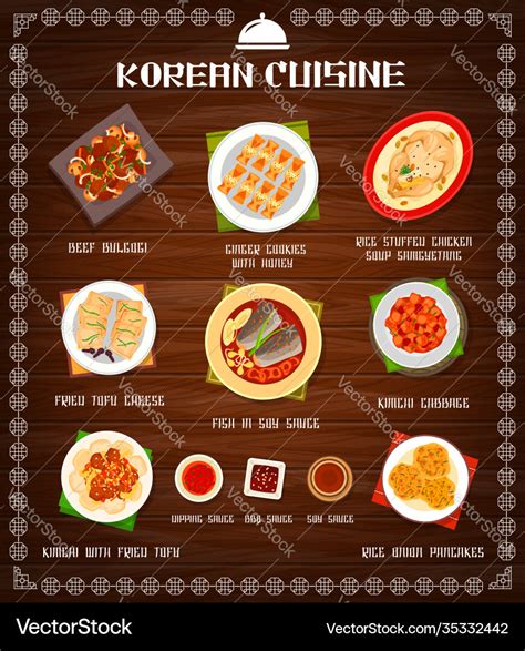 Korean Lunch Menu