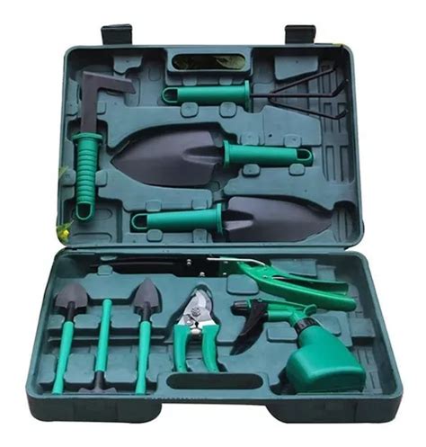 Set Herramientas Kit Jardineria Jardin Pzas Huerta Valija