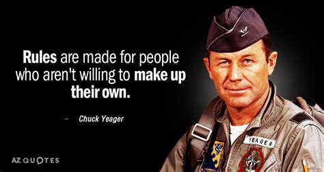 TOP 25 QUOTES BY CHUCK YEAGER | A-Z Quotes